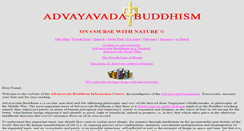 Desktop Screenshot of advayavada.org